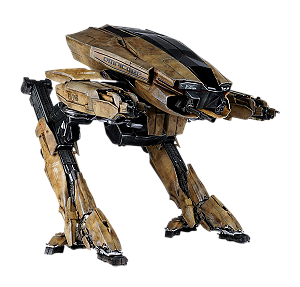 ED-209 (Desert Yellow) em escala 1/6 da threezero Robocop Geek