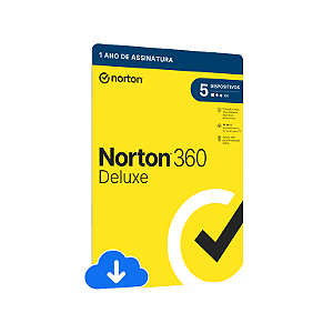 Norton 360 Deluxe 50gb - 1 Usuario; 5 Dispositivos - 12 Meses Esd