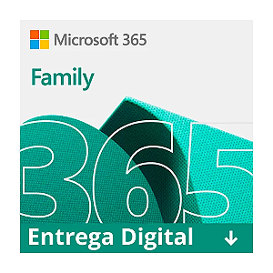 Microsoft 365 Family licença 12 meses para até 6 usuários 1TB one drive cada - Via Download