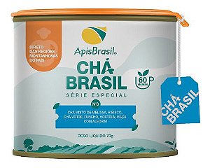 Chá Anti Stress 70g Apis Brasil-hortelã/melissa/maçã/alecrim