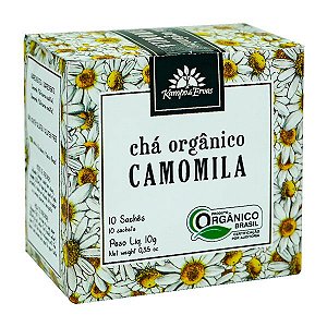 Chá Camomila Orgânica Certificada 10 Sachês Kampo De Ervas