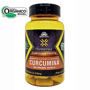 Turmerax Curcumina Cúrcuma Forte Orgânica 600mg 60cps