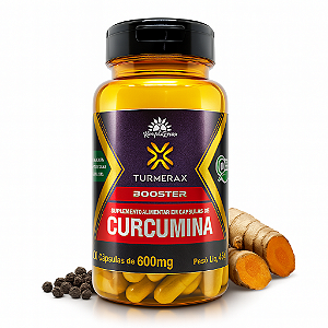Turmerax Curcumina Cúrcuma com Pimenta Preta Piperina Orgânica 600mg 60cp