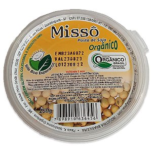 Missô Orgânico Certificado 250g - Pasta De Soja