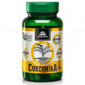 Cúrcuma Orgânica Em Cápsula Vegetal 600mg 90cps Kampo de Ervas - 100% Pura