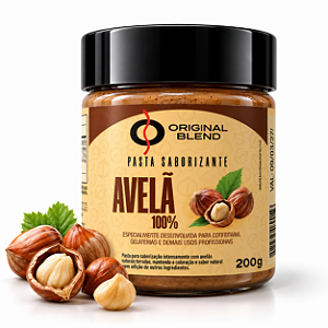 Pasta Saborizante de Avelã 100% Pura 200g - Confeitaria Original Blend