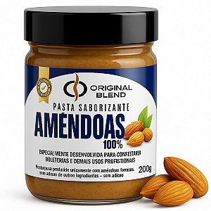 Pasta Saborizante Amêndoas 100% Pura 200g - Original Blend