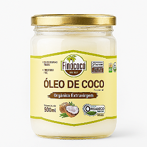 Óleo de Coco Orgânico Extra Virgem 500ml Finococo Nacional