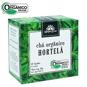 Chá Hortelã Orgânico 10 Sachês Kampo de Ervas