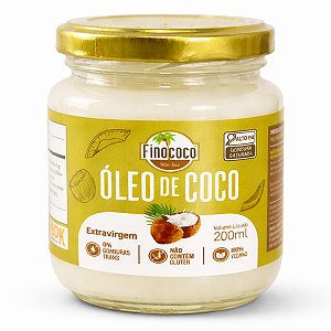 Óleo de Coco Extravirgem Premium 200ml Finococo