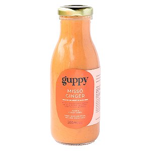 Molho Salada  Missô e Gengibre 285ml Guppy  Baixo Sódio Clean Label