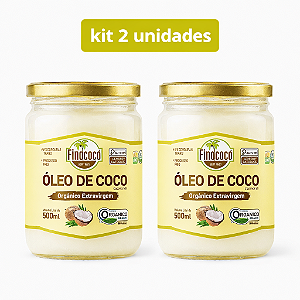 Kit 2x Óleo De Coco Orgânico Extra Virgem 500ml Finococo