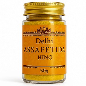 Assafétida Hing 50g Delhi Tempero Indiano Importado Ayurvédico