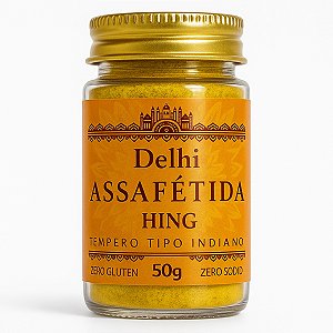 Assafétida Hing 50g Delhi  Tempero Indiano Importado Ayurvédico Sem Glúten