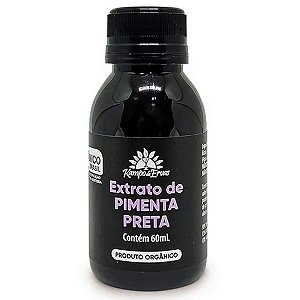 Extrato de Pimenta Preta Orgânico 60ml Kampo de Ervas