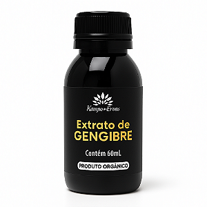 Extrato de Gengibre Orgânico 60ml Kampo de Ervas