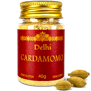 Cardamomo Pó 40g Delhi Especiaria Aromática Indiana 100% Pura