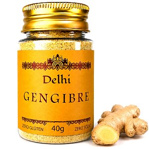 Gengibre Em Pó 100% Puro Delhi 40g Sem Glúten