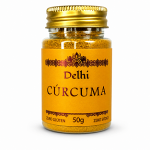 Cúrcuma 100% Pura Importada Premium 50g Delhi Curcuma longa