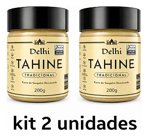 Tahine Pasta De Gergelim Tradicional Delhi 200g Kit 2x Und