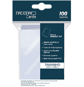 Sleeve Perfect Size c/ 100 Unidades - Nacional Cards - Nacional Cards