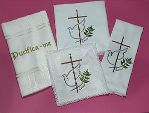 Alfaias Espírito Santo com cruz