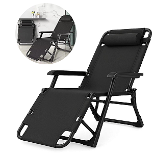 Cadeira Espreguiçadeira Reclinável Piscina Dobrável + Brinde