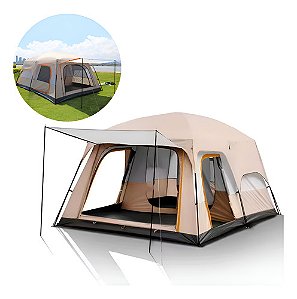 Barraca Camping Grande Impermeável 9-12 Pessoas Acampamento