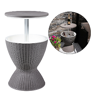 Mesa Champanheira 3 em 1 30L Mesa e Cooler para Área externa