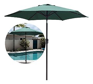 Ombrelone Central Jardim Piscina 2,3m Impermeável Articulado