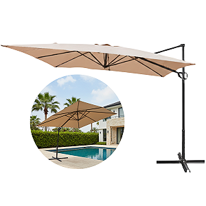 Ombrelone Roman Guarda Sol 2,70m Jardim Premium Suspenso