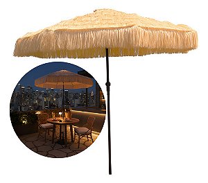 Ombrelone Central Ulaula Jardim Impermeável Articulado 2,7m