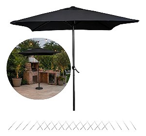 Ombrelone Guarda Sol 2 Metros Quadrado Central Piscina