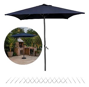 Ombrelone Guarda Sol 2 Metros Quadrado Central Piscina