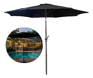 Ombrelone Guarda Sol 3 Metros Reto Jardim Piscina Praia