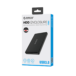 Case / Gaveta para HD SATA 2.5 USB 3.0 - 2189U3 - Preto