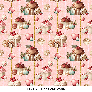 D318 - Cupcakes Rosê