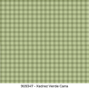 909347 - Xadrez Verde Cana - Tecidos Fabricart