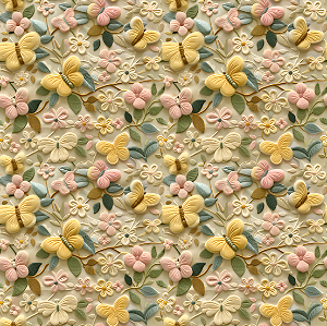 D1032 - Borboletas Creme