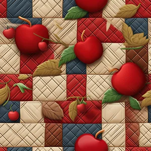D1270 - Frutas Patch Maçãs