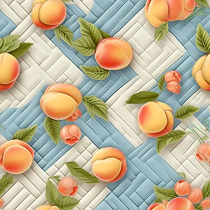 D1274 - Frutas Patch Pêssegos