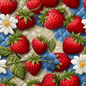 D1272 - Frutas Patch Morangos
