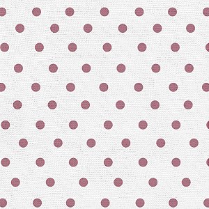 LE014 -  Linho Estampado Poá M Rosa Antigo