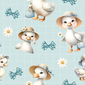 D1457 - Patinhos com Laços