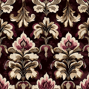 D1509 - Damask Bordeaux