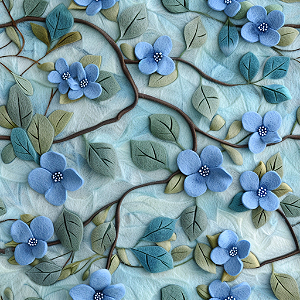 D1821 - Forget Me Not  Azul