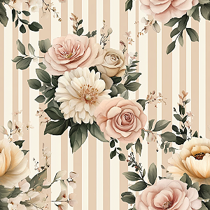 D1902 - Pet Chic Flores em Listras