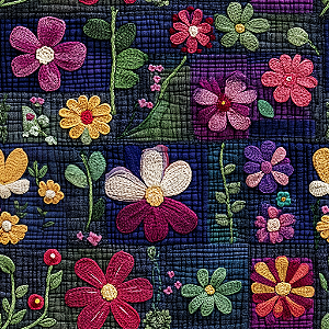 D1861 - Cozy Patch Flores