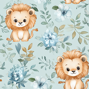 D1868 - Cute Safari Leão