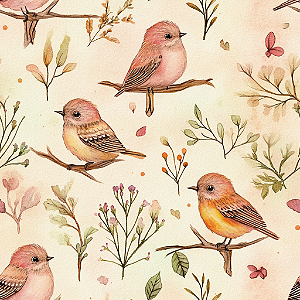 D1926 - Enchanted Forest Passarinhos